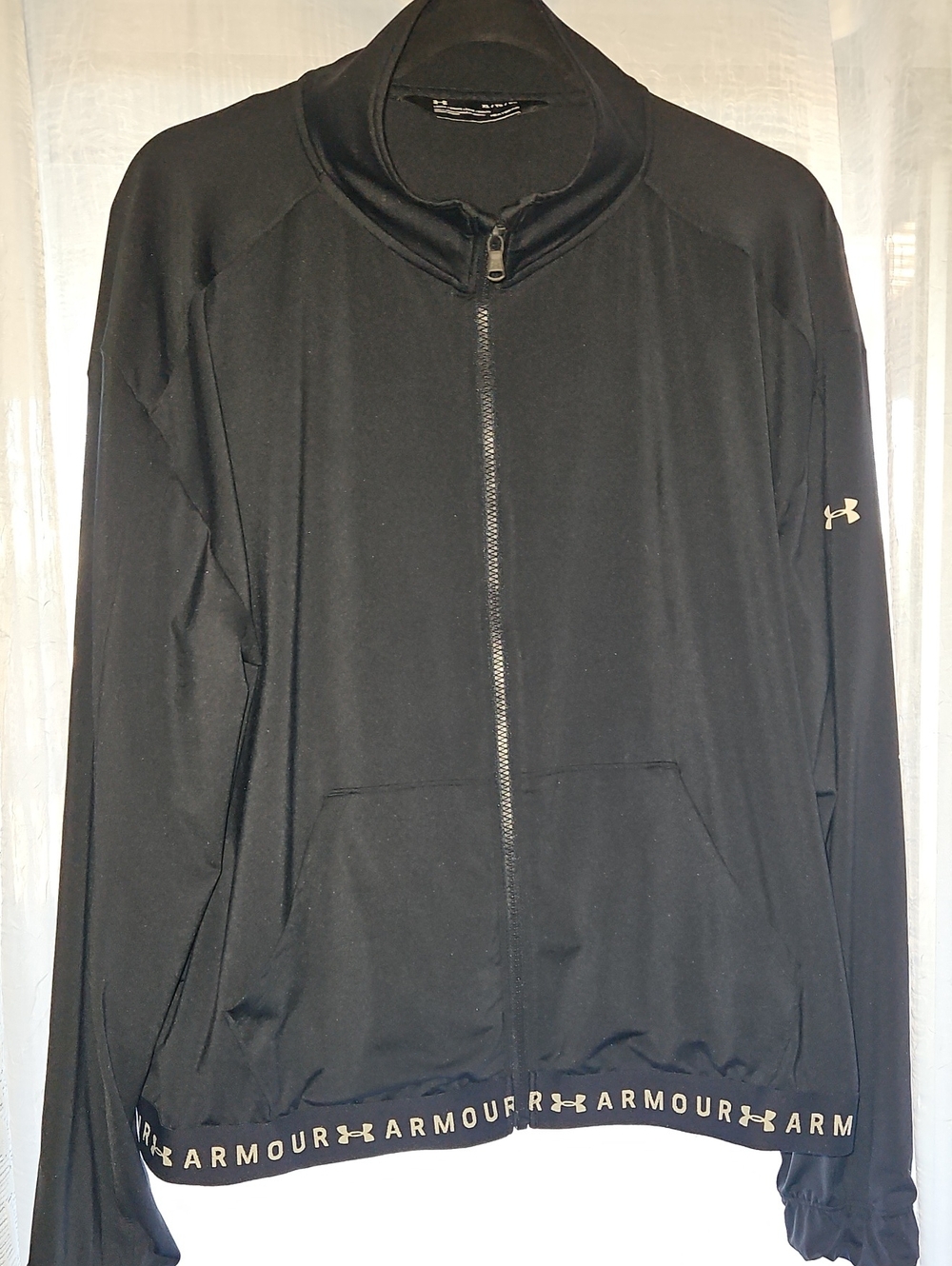 Under Armour Black Lightweight Full-Zip Track Jacket
